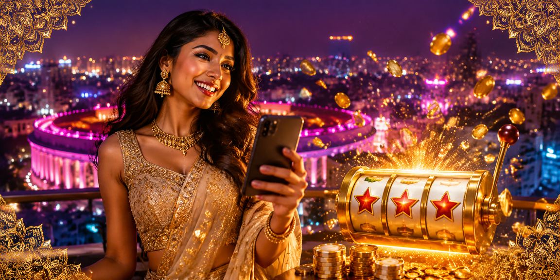 Indian user making payment for lottery ticket on smartphone